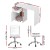 Artiss 100cm White Computer Desk and PU Leather Office Chair Set, Storage Drawer, Home Study Table, Ergonomic Design