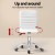 Artiss 100cm White Computer Desk and PU Leather Office Chair Set, Storage Drawer, Home Study Table, Ergonomic Design