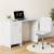 Artiss 100cm White Computer Desk and PU Leather Office Chair Set, Storage Drawer, Home Study Table, Ergonomic Design