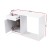 Artiss Computer Desk with Drawer and Cabinet, Engineered Wood, 100cm, White - Modern Office Storage Solution
