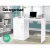 Artiss Computer Desk with Drawer and Cabinet, Engineered Wood, 100cm, White - Modern Office Storage Solution