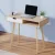 Artiss Computer Desk 90cm Oak and White – Scandinavian Style, Drawer, Open Shelf, Rubber Wood Legs, Sturdy Build