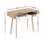 Artiss Computer Desk 90cm Oak and White – Scandinavian Style, Drawer, Open Shelf, Rubber Wood Legs, Sturdy Build