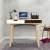 Artiss Computer Desk 90cm Oak and White – Scandinavian Style, Drawer, Open Shelf, Rubber Wood Legs, Sturdy Build