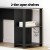 Artiss Ronald Computer Desk L-Shape Black 136cm, 2-Tier Shelf, Cable Management, 15mm Particle Board, Space Saving