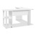 Artiss Computer Desk L-Shape 15mm Particle Board White 136CM - Space-Saving Design with Shelves and Cable Management