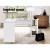 Artiss Computer Desk L-Shape 15mm Particle Board White 136CM - Space-Saving Design with Shelves and Cable Management