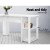 Artiss Computer Desk L-Shape 15mm Particle Board White 136CM - Space-Saving Design with Shelves and Cable Management