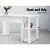 Artiss Computer Desk L-Shape 15mm Particle Board White 136CM - Space-Saving Design with Shelves and Cable Management