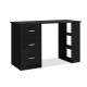 Artiss Computer Desk with Drawer and Shelf, 15mm Particle Board, 120cm, Black - Durable, Spacious, Easy Assembly