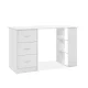 Artiss Computer Desk with Drawers and Shelves, 15mm Particle Board, White, 120cm - Stylish & Functional Office Solution