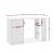 Artiss Computer Desk with Drawers and Shelves, 15mm Particle Board, White, 120cm - Stylish & Functional Office Solution