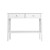 Artiss Console Table 2 Drawers 100cm White Chole, E1 MDF, Retro Metal Handles, Storage Shelf, NC Lacquer Finish