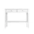 Artiss Console Table 2 Drawers 100cm White Chole, E1 MDF, Retro Metal Handles, Storage Shelf, NC Lacquer Finish