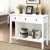 Artiss 100CM White Console Table - 3 Drawers, E1 MDF, NC Lacquer Finish, Vintage Handles, Stylish Entryway Decor