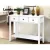 Artiss 100CM White Console Table - 3 Drawers, E1 MDF, NC Lacquer Finish, Vintage Handles, Stylish Entryway Decor