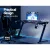 Artiss 140CM RGB Gaming Desk - LED Lights, Sturdy Steel Frame, Adjustable Features, Waterproof, Easy Assembly