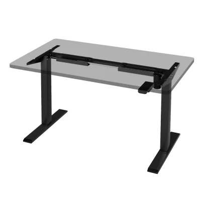 Artiss Electric Standing Desk Frame Only Black Height Adjustable Motorised 70kg Load, 100-160cm, Steel, Ultra-Quiet