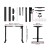 Artiss Motorised Standing Desk, Black, 120cm, Adjustable Height, Eco-Friendly, Quiet Operation, Home Office Solution