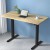 Artiss Motorised Standing Desk, White Oak, 120cm, Height Adjustable, Ergonomic, Home Office Solution, Quiet Operation