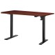 Artiss Motorised Standing Desk, Walnut Particle Board, 120cm, Height Adjustable, Ergonomic Office Solution