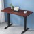 Artiss Motorised Standing Desk, Walnut Particle Board, 120cm, Height Adjustable, Ergonomic Office Solution