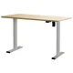 Artiss Motorised Standing Desk, Particle Board, 140CM, White Oak, Adjustable Height, Quiet Operation, Home Office