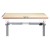 Artiss Motorised Standing Desk, Particle Board, 140CM, White Oak, Adjustable Height, Quiet Operation, Home Office