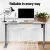 Artiss 120CM Electric Standing Desk, Dual-Motor Adjustable Frame, Metal, 70-120cm Height, White Desktop, Quiet Operation