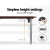 Artiss Motorised Standing Desk, Particle Board, 120cm, Walnut, Adjustable Height, Ergonomic Home Office Solution