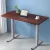 Artiss Motorised Standing Desk, Particle Board, 140CM, Walnut, Adjustable Height, Quiet Operation, Home Office