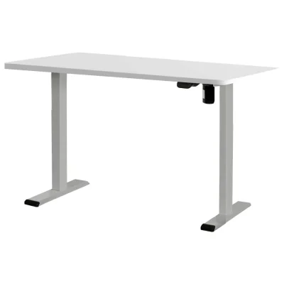 Artiss Motorised Standing Desk, Particle Board, 140CM, White, Height-Adjustable, Quiet Operation, Home Office