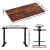 Artiss Motorised Standing Desk, Rustic Brown, 140cm, Dual Motor Height Adjustable Frame, Eco-Friendly, Quiet Operation