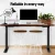 Artiss Motorised Standing Desk, Rustic Brown, 140cm, Dual Motor Height Adjustable Frame, Eco-Friendly, Quiet Operation