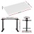 Artiss Motorised Standing Desk, Dual Motor, Particleboard, 140cm, White, Adjustable Height, Ergonomic Office Solution