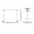 Artiss Motorised Standing Desk Frame, Dual Motor, White, Adjustable 110-170cm, Ergonomic Height Control System