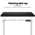 Artiss Motorised Standing Desk Frame, Dual Motor, White, Adjustable 110-170cm, Ergonomic Height Control System