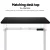 Artiss Motorised Standing Desk Frame, Dual Motor, White, Adjustable 110-170cm, Ergonomic Height Control System