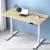 Artiss Motorised Standing Desk, Dual Motor, White Frame, Oak Desktop, 120CM, Adjustable Height, Eco-Friendly