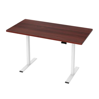 Artiss Motorised Standing Desk, Walnut, 140cm, Dual Motor, Adjustable Height, Ergonomic Workspace Solution