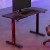 Artiss 140cm Motorised Standing Gaming Desk Black, Steel Frame, RGB LED, USB Charging, Adjustable Height, Mouse Pad