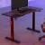 Artiss 140cm Motorised Standing Gaming Desk Black, Steel Frame, RGB LED, USB Charging, Adjustable Height, Mouse Pad