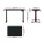 Artiss 140cm Motorised Standing Gaming Desk Black, Steel Frame, RGB LED, USB Charging, Adjustable Height, Mouse Pad