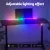 Artiss 140cm Motorised Standing Gaming Desk Black, Steel Frame, RGB LED, USB Charging, Adjustable Height, Mouse Pad
