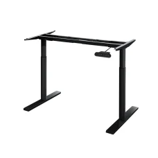 Artiss Dual Motor Adjustable Standing Desk Frame - Black, 125KG Load, Height Adjustable, Digital Control Panel, 69-117cm