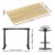 Artiss Standing Desk Motorised Electric Dual Motor 140cm White Oak, Height Adjustable, Digital Panel, 125kg Load