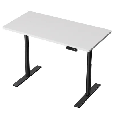 Artiss Motorised Electric Standing Desk, Metal Frame, White, 120cm, Dual Motor, Adjustable Height, Eco-Friendly