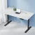 Artiss Motorised Electric Standing Desk, Dual Motor, Metal Frame, 140cm, White, Adjustable Height, Eco-Friendly