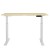 Artiss Standing Desk Motorised Electric Dual Motor 120cm White Oak, Height Adjustable, Digital Control, Eco-Friendly