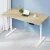 Artiss Motorised Electric Dual Motor Standing Desk 140CM White Oak - Adjustable Height, Eco-Friendly, Quiet Operation